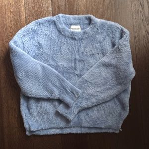 Abercrombie Soft A&F Fuzzy Periwinkle Sweater
